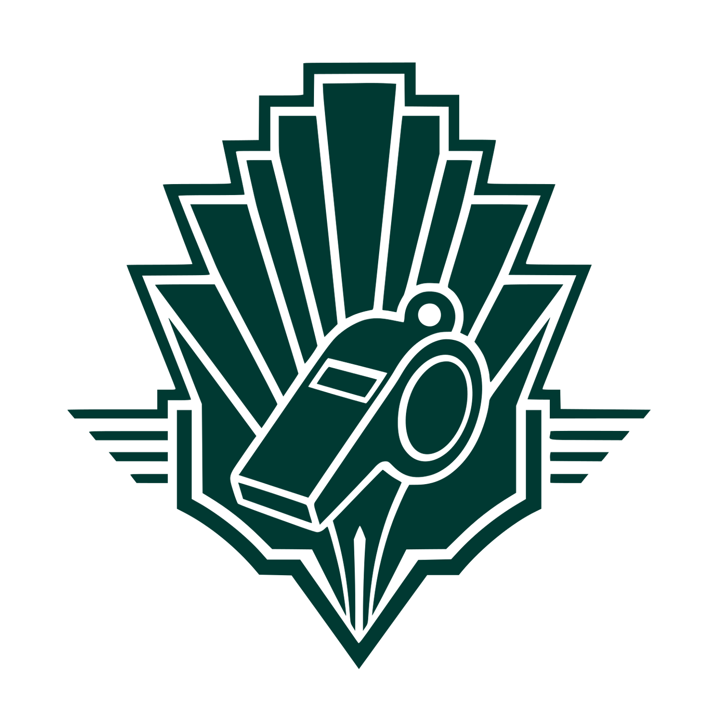 Whistle Badge Emblem Logo #003932