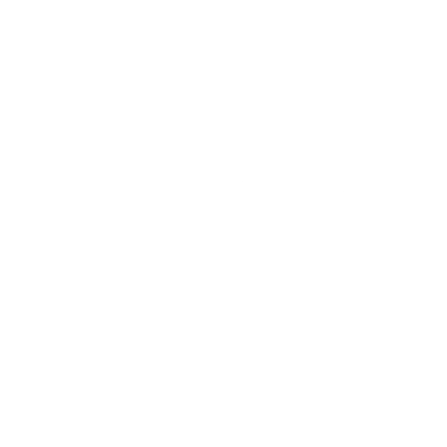 Geometric Whistle Logo #ffffff