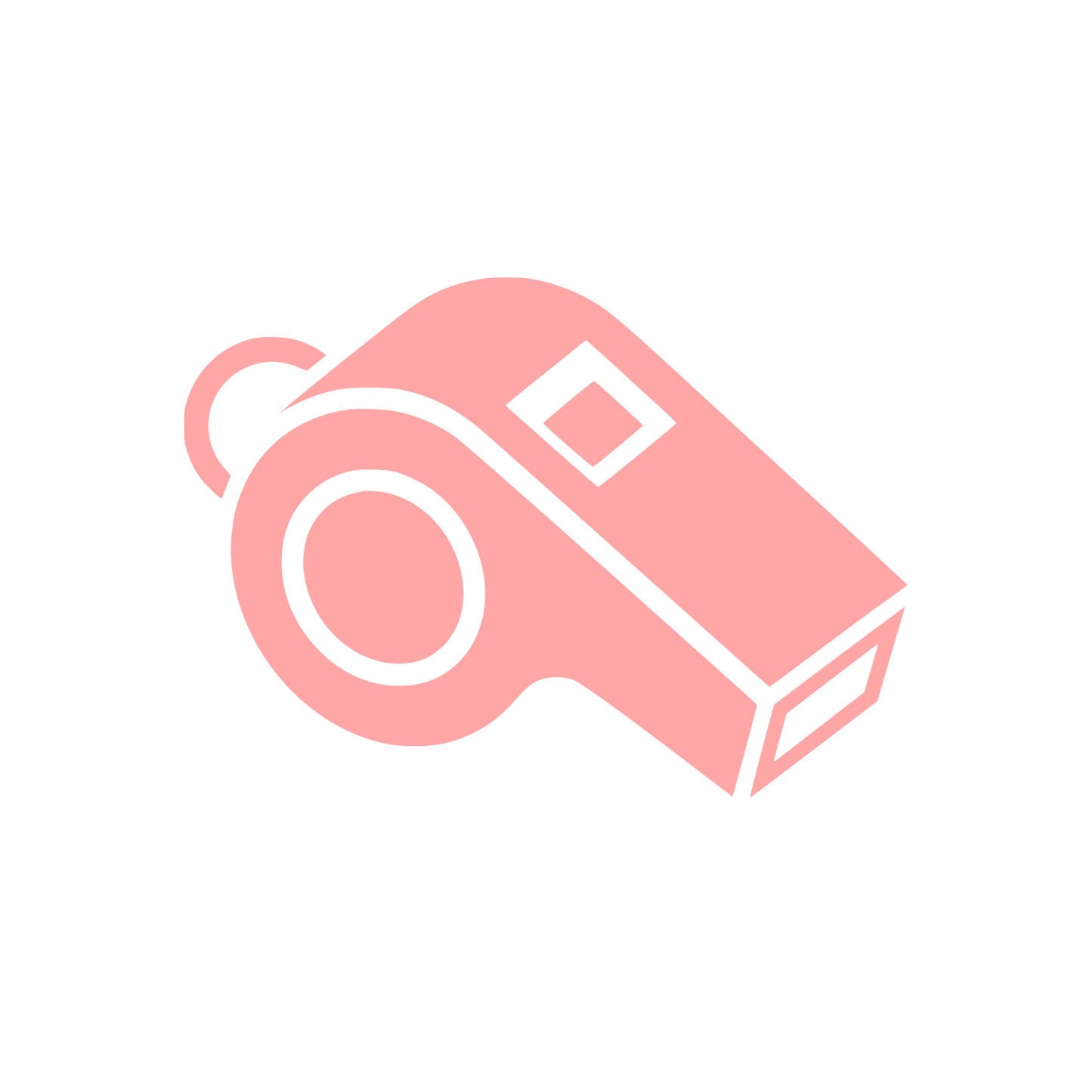 Referee Whistle Logo #ffa6a6