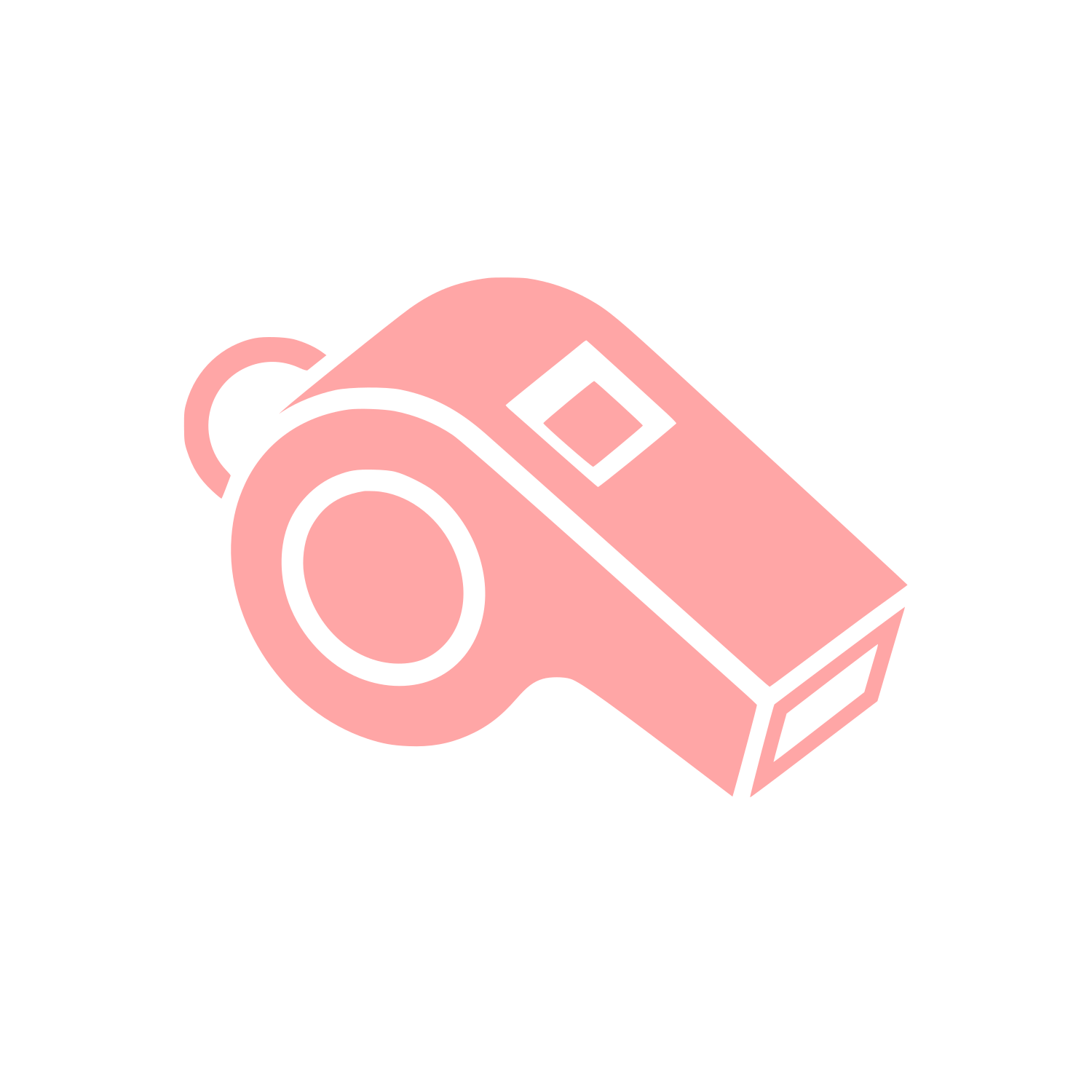 Referee Whistle Logo #ffa6a6