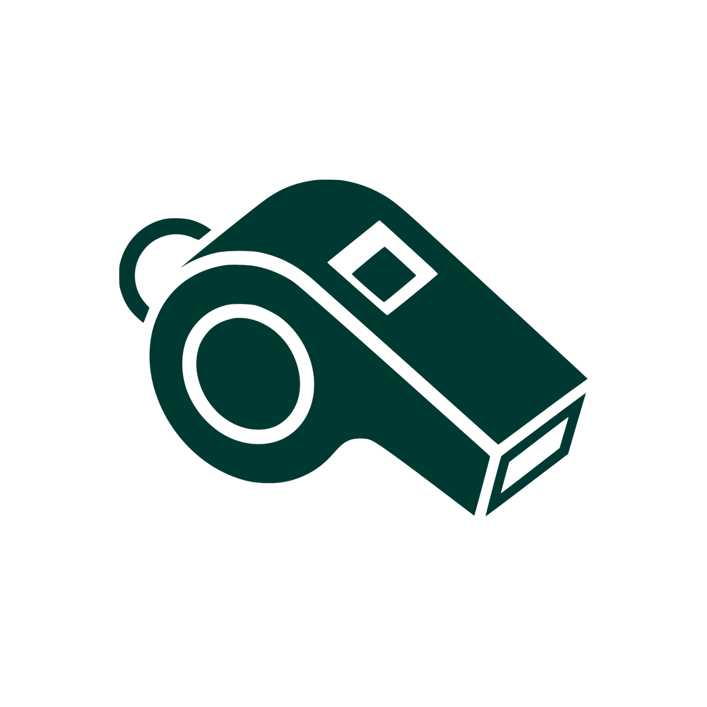 Referee Whistle Logo #003932