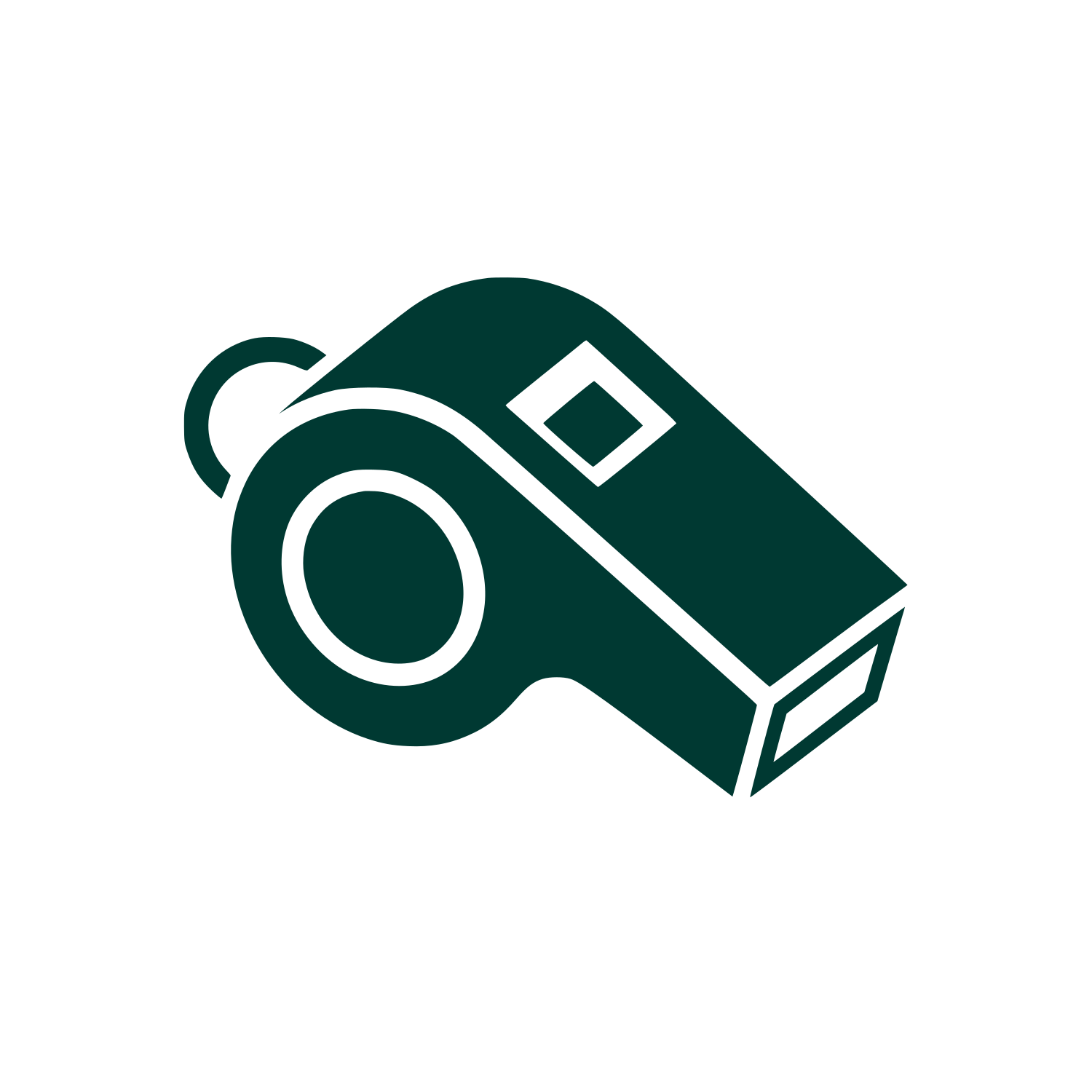 Referee Whistle Logo #003932