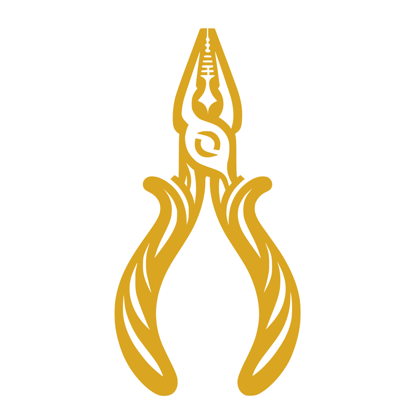 Line Pliers Illustration #DAA520