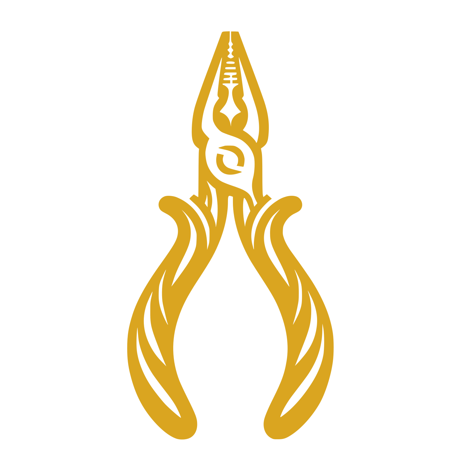 Line Pliers Illustration #DAA520