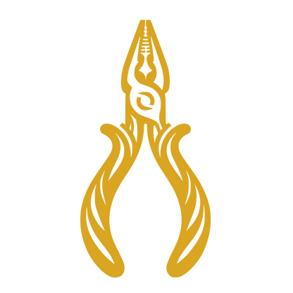 Line Pliers Illustration #DAA520