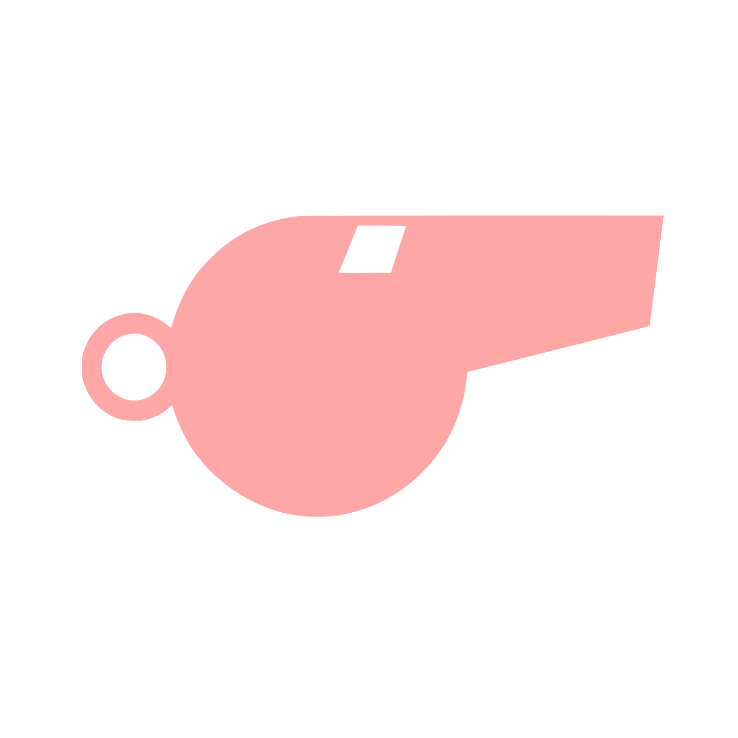 Whistle Logo Icon #ffa6a6