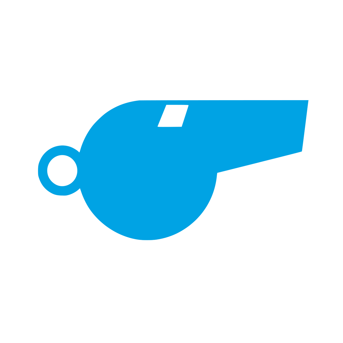 Whistle Logo Icon #00a3e4