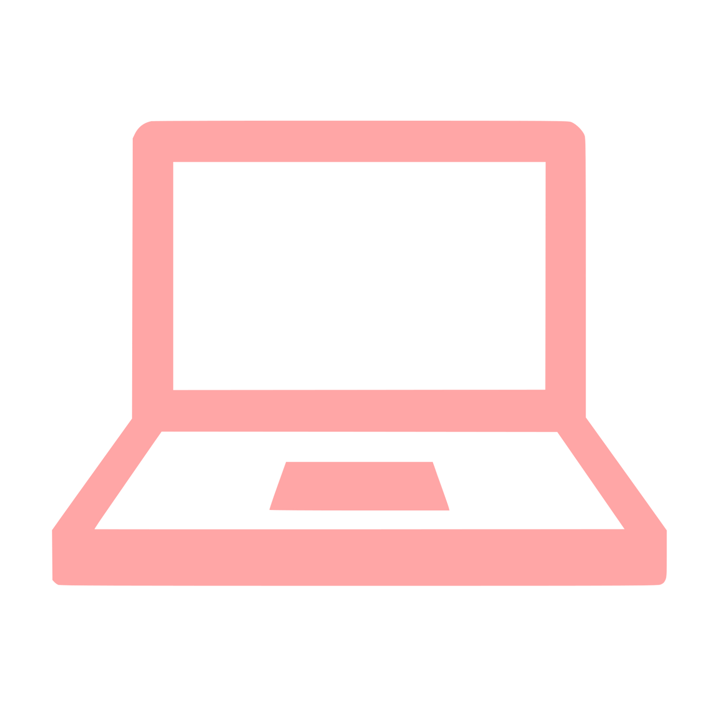 Laptop Computer Logo #ffa6a6