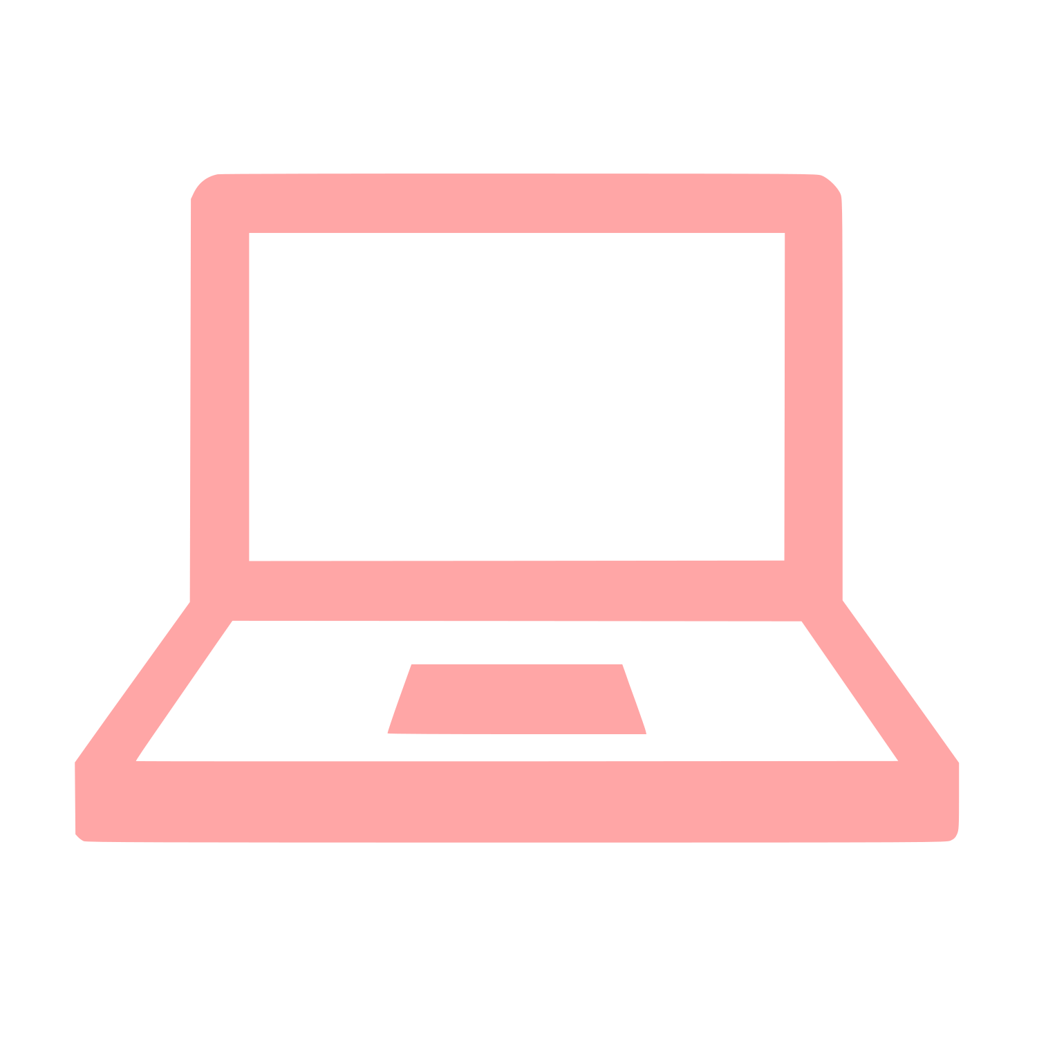 Laptop Computer Logo #ffa6a6
