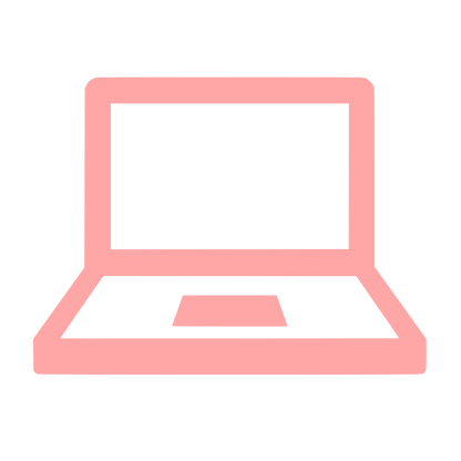 Laptop Computer Logo #ffa6a6