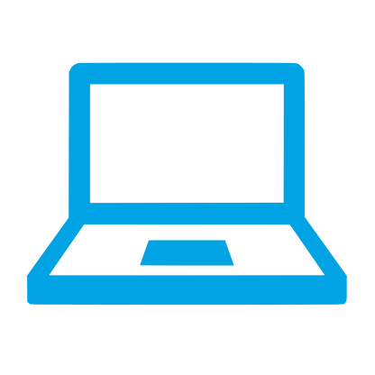 Laptop Computer Logo #00a3e4