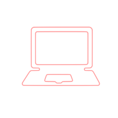 Laptop Outline Logo #ffa6a6
