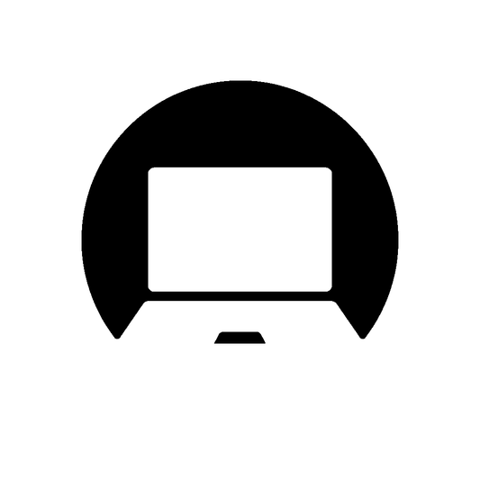 Laptop in Circle Logo