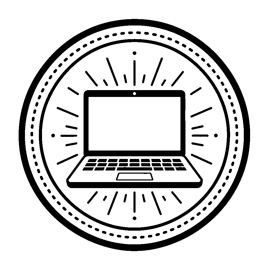 Laptop Radiant Badge Logo