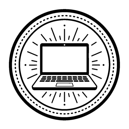 Laptop Radiant Badge Logo