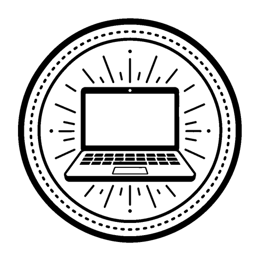 Laptop Radiant Badge Logo