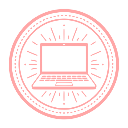 Laptop Radiant Badge Logo #ffa6a6
