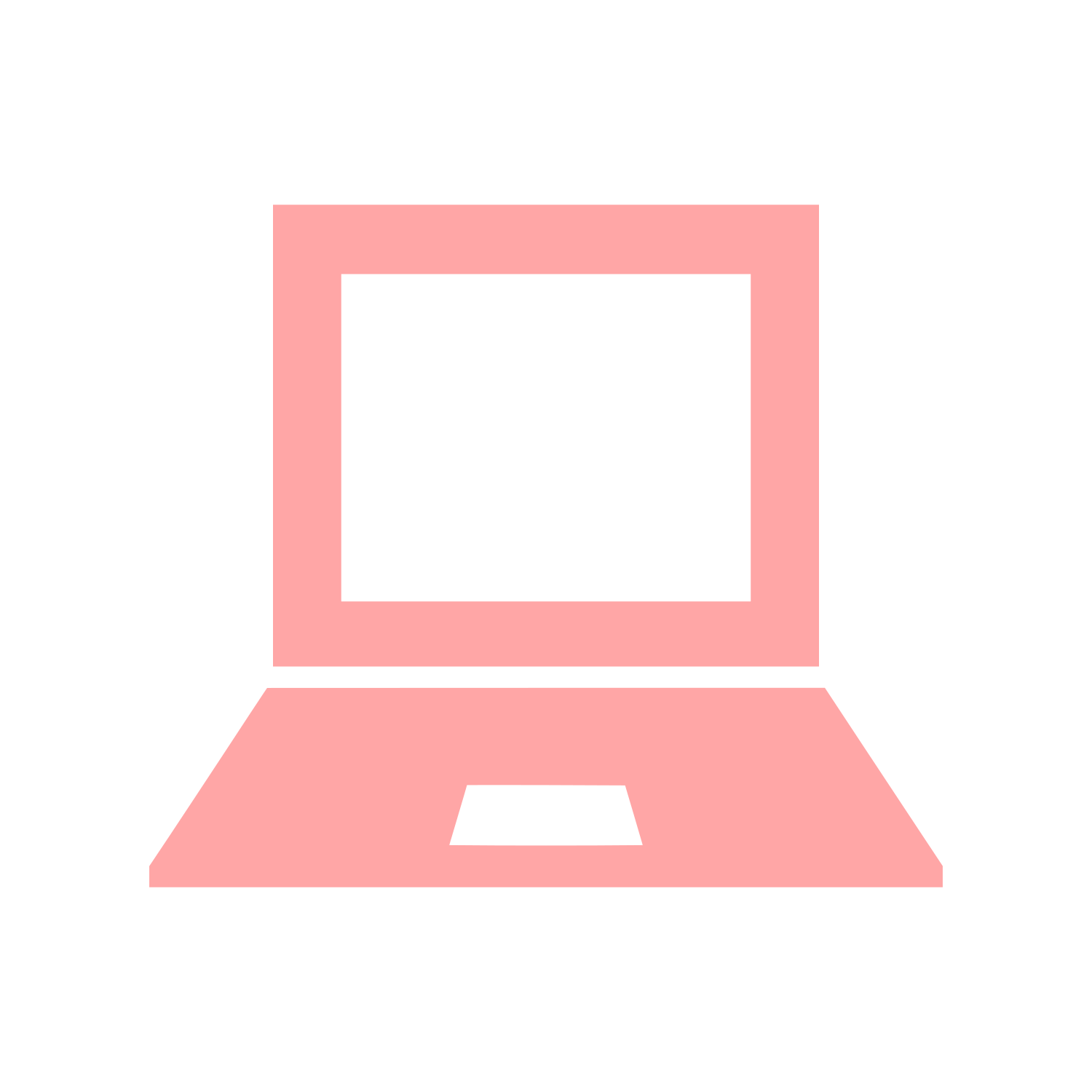 Laptop Computer Logo #ffa6a6
