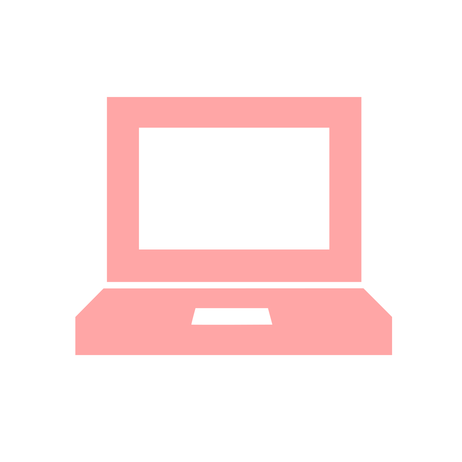 Laptop Computer Logo #ffa6a6