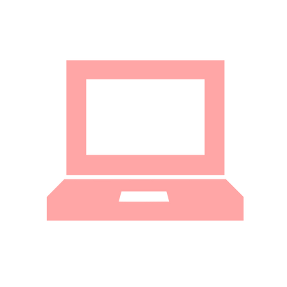 Laptop Computer Logo #ffa6a6