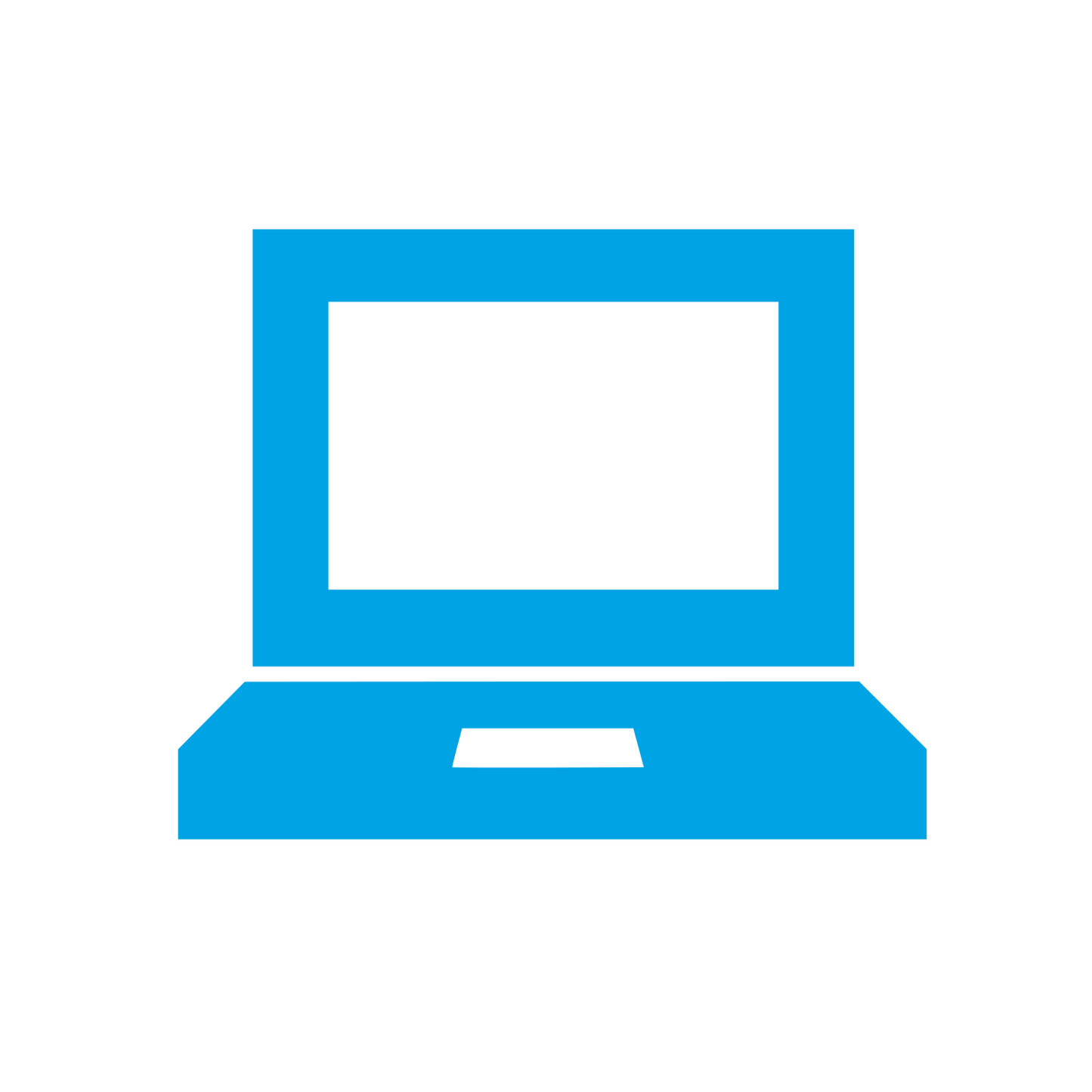 Laptop Computer Logo #00a3e4