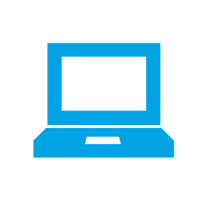 Laptop Computer Logo #00a3e4
