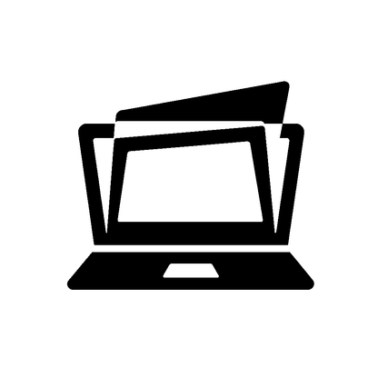 Laptop Folder Files Logo