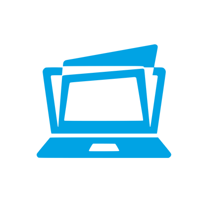 Laptop Folder Files Logo #00a3e4