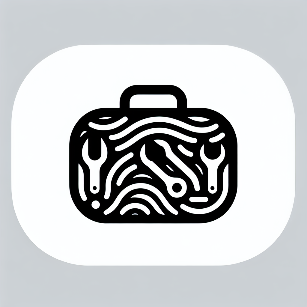 Wavy Briefcase Logo