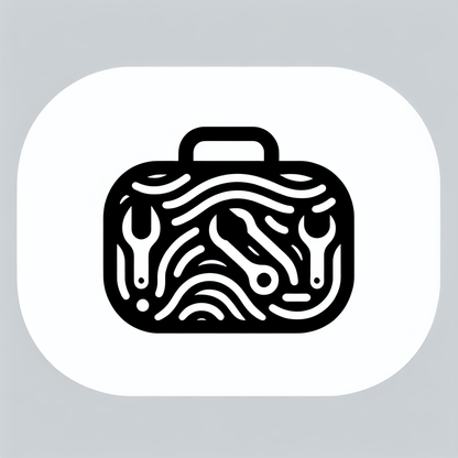 Wavy Briefcase Logo