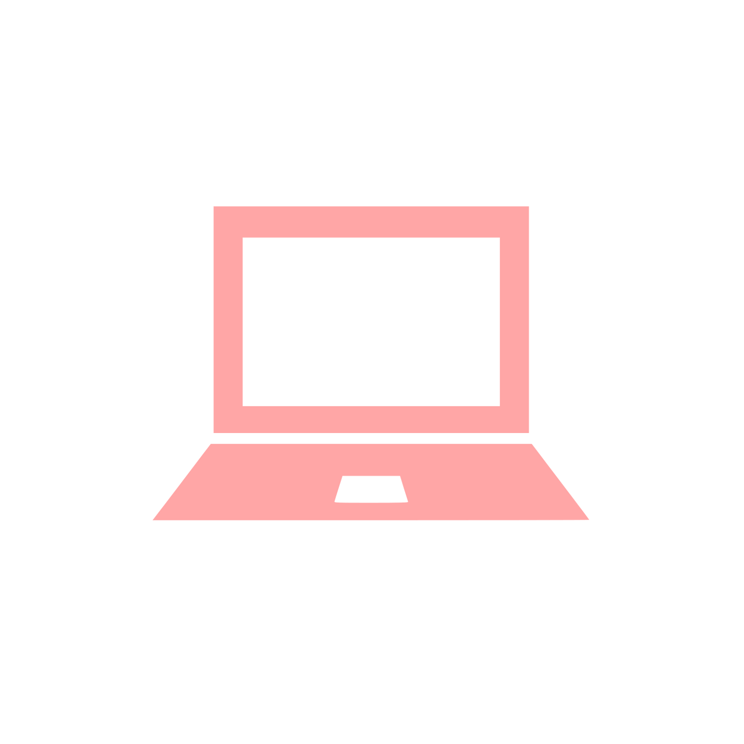 Laptop Computer Logo #ffa6a6