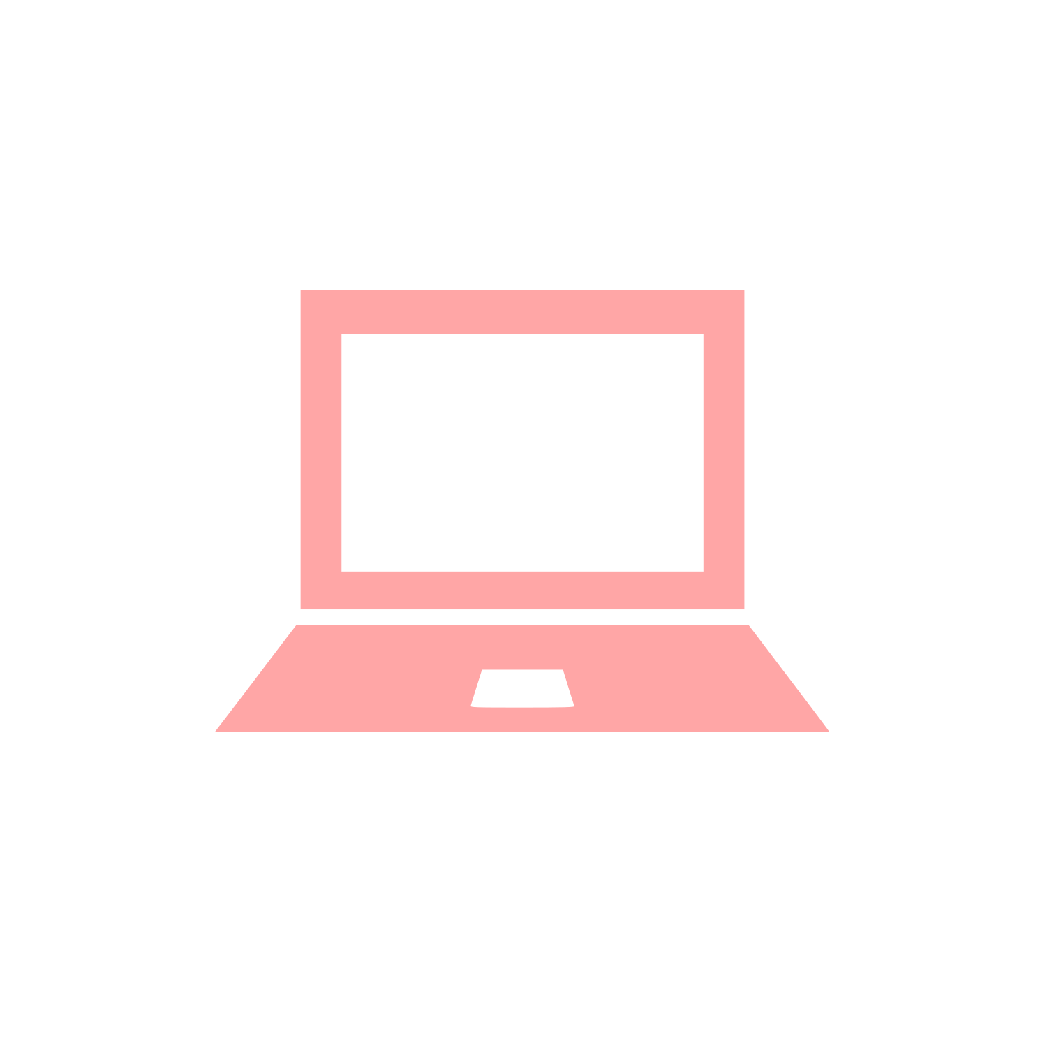 Laptop Computer Logo #ffa6a6