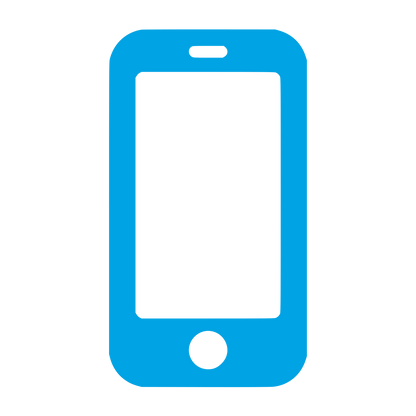 Smartphone Silhouette Logo #00a3e4