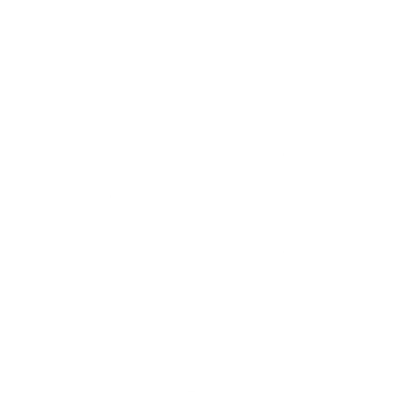 Smartphone Silhouette Logo #ffffff