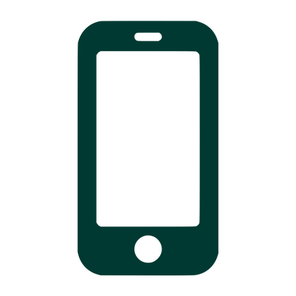Smartphone Silhouette Logo #003932