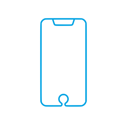 Smartphone Outline Logo #00a3e4