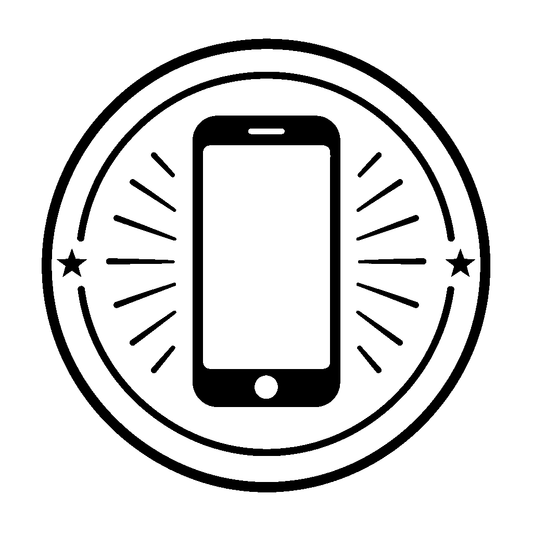 Smartphone Badge Circle Logo
