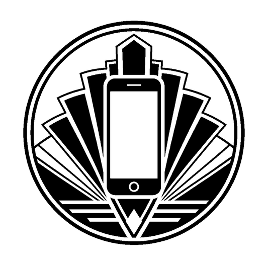 Art Deco Smartphone Circle Logo