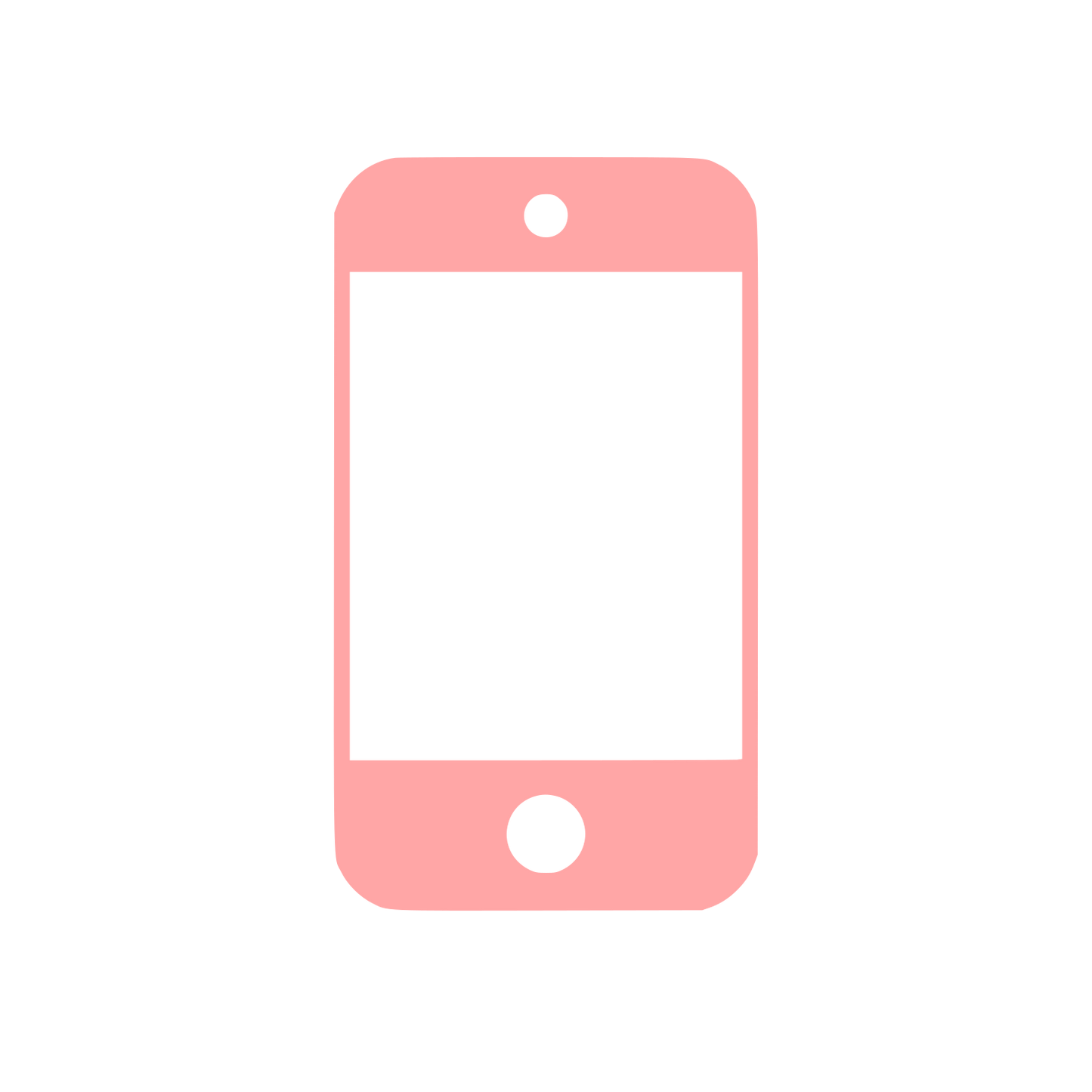 Smartphone Screen Logo #ffa6a6