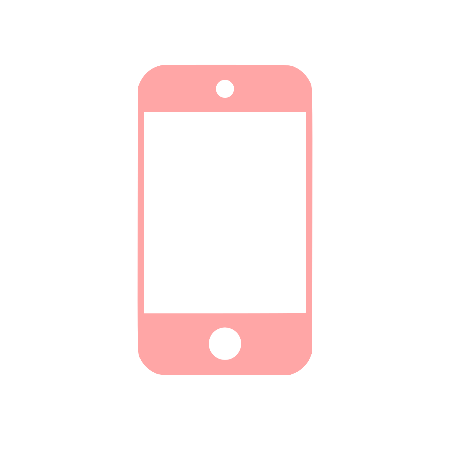 Smartphone Screen Logo #ffa6a6