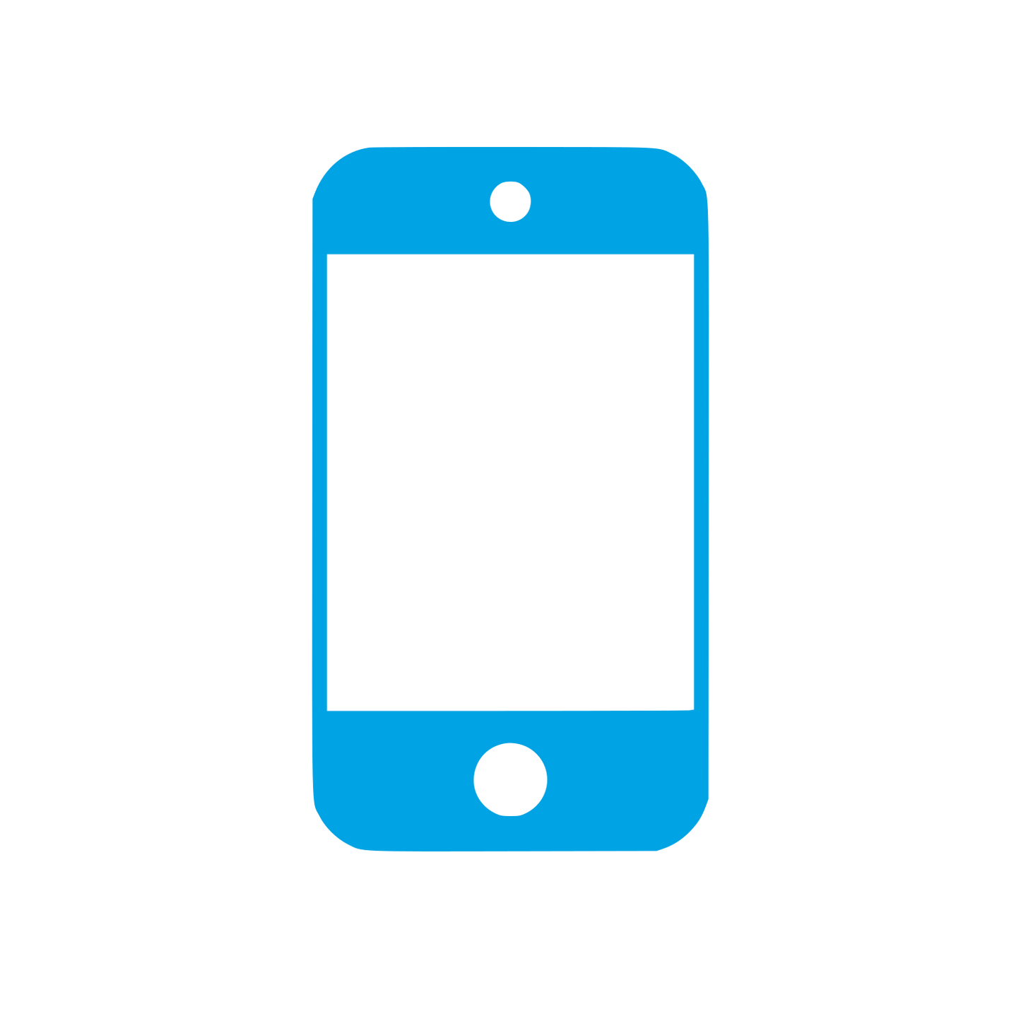 Smartphone Screen Logo #00a3e4