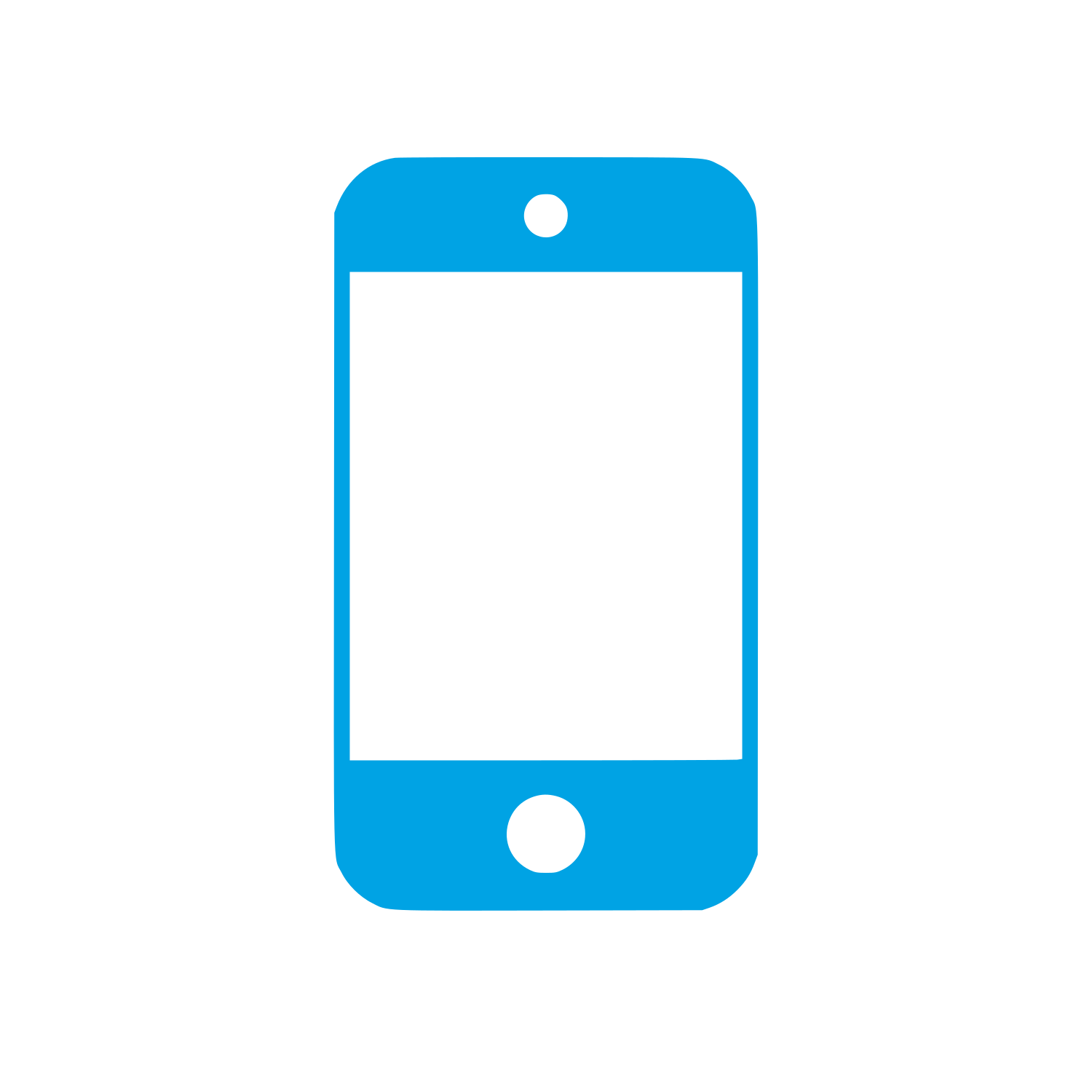 Smartphone Screen Logo #00a3e4
