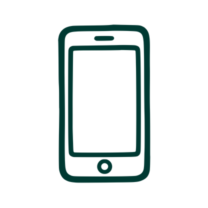 Hand Drawn Smartphone Logo #003932