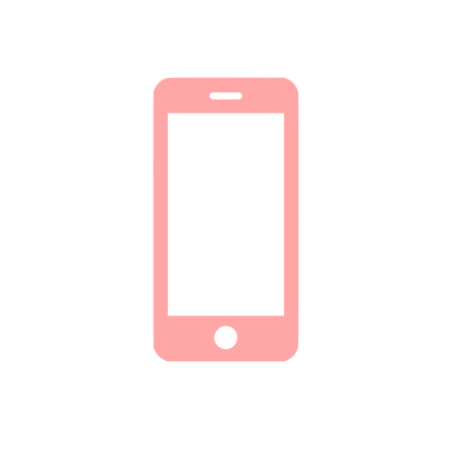 Smartphone Flat Logo #ffa6a6