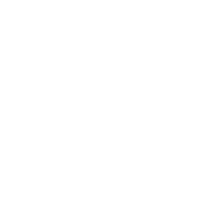 Smartphone Flat Logo #ffffff