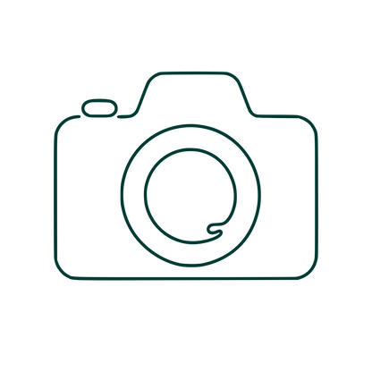 One Line Camera Logo #003932