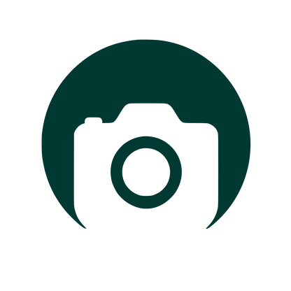 Camera in Circle Logo #003932