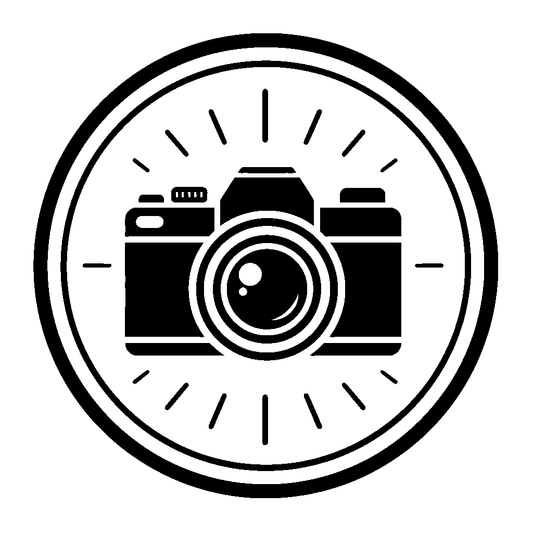 Camera Circle Badge Logo