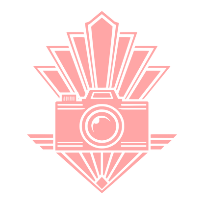 Art Deco Camera Logo #ffa6a6