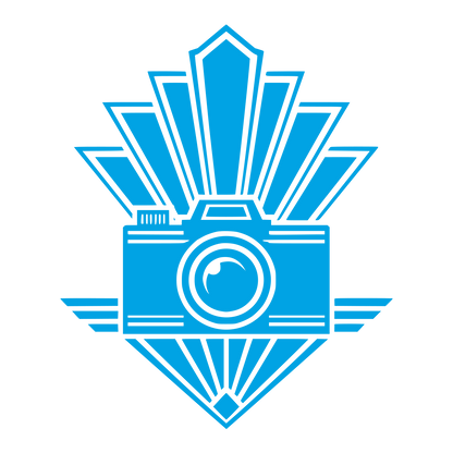 Art Deco Camera Logo #00a3e4